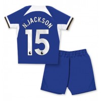 Camiseta Chelsea Nicolas Jackson #15 Primera Equipación Replica 2023-24 para niños mangas cortas (+ Pantalones cortos)